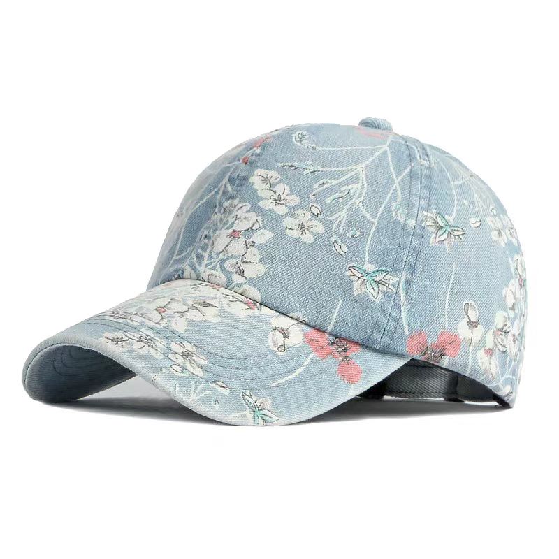 Blue 3D Embroidery Sport Caps