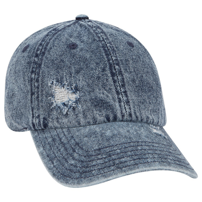 Blue 3D Embroidery Sport Caps