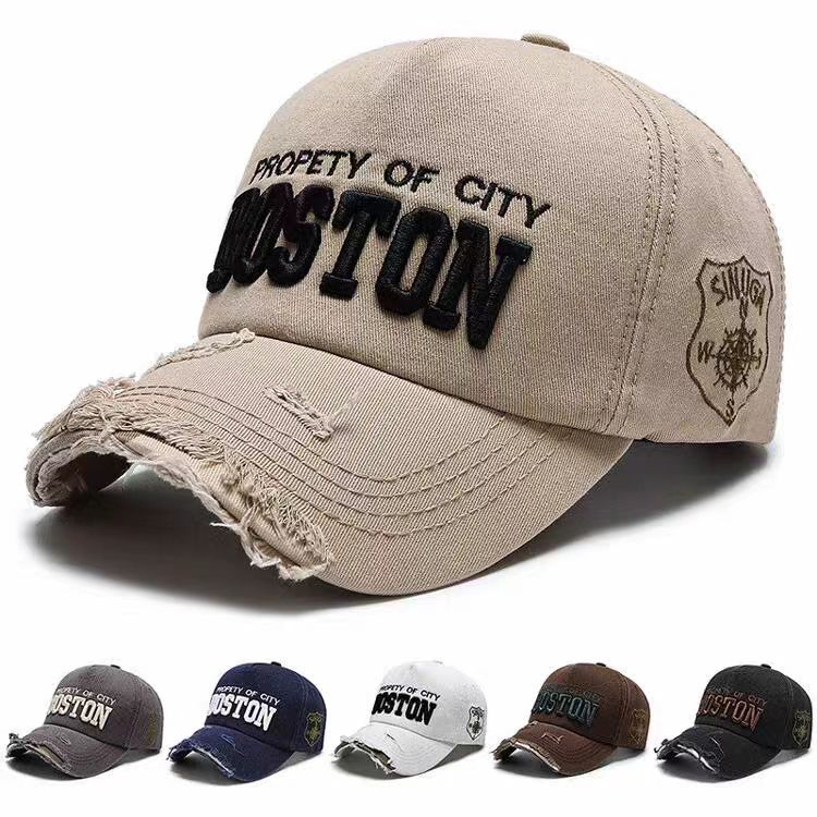 Blue 3D Embroidery Sport Caps